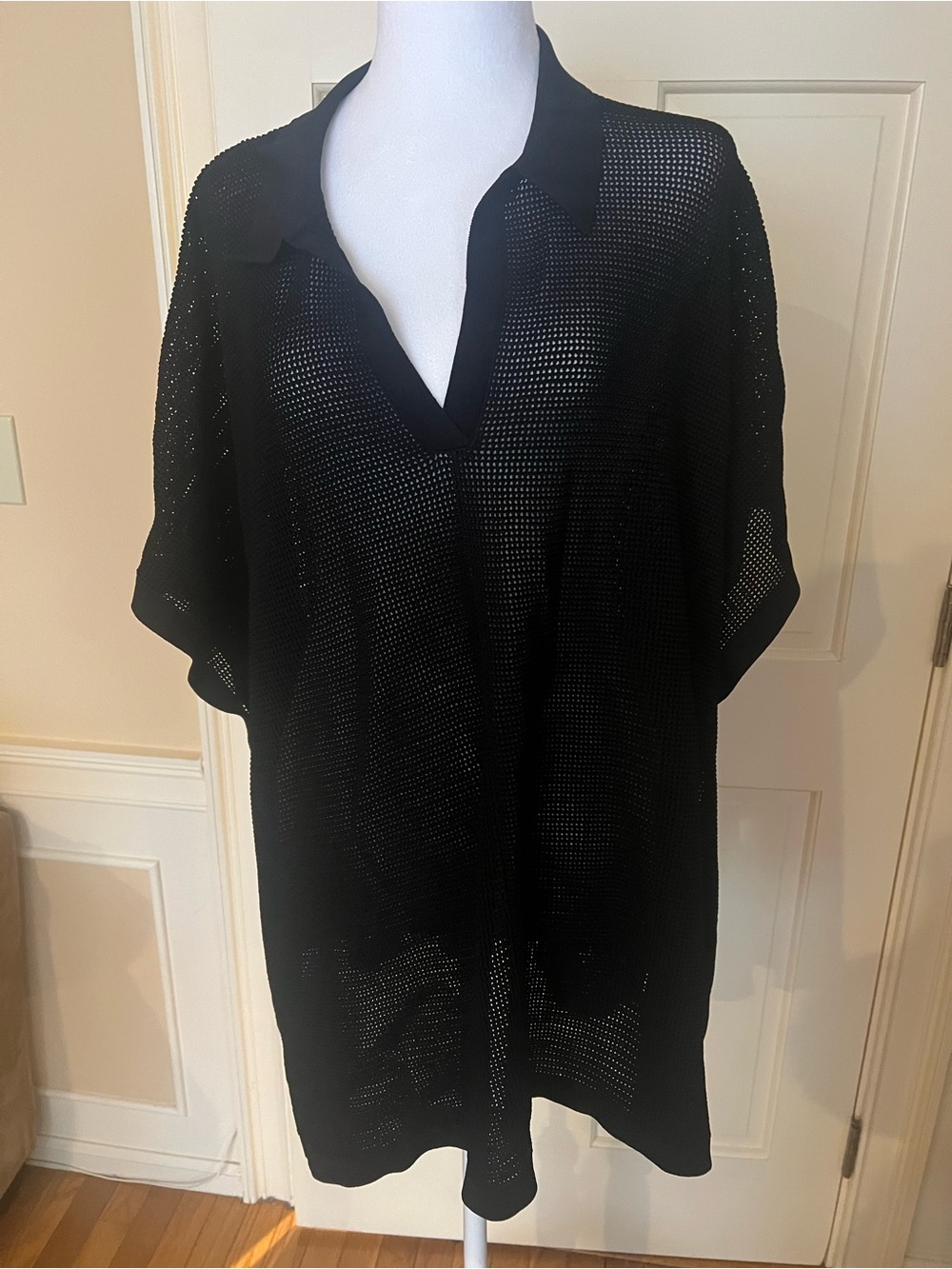 cinq a sept Black Swim Coverup - M/L
